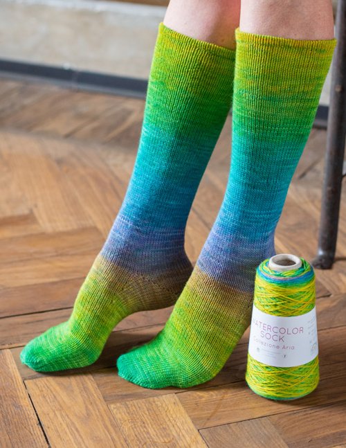 Watercolor Sock by Laines du Nord